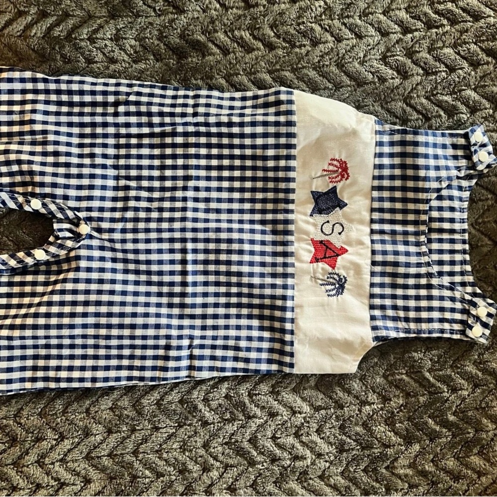 Amazon Kids One Piece Blue and White Checkered
